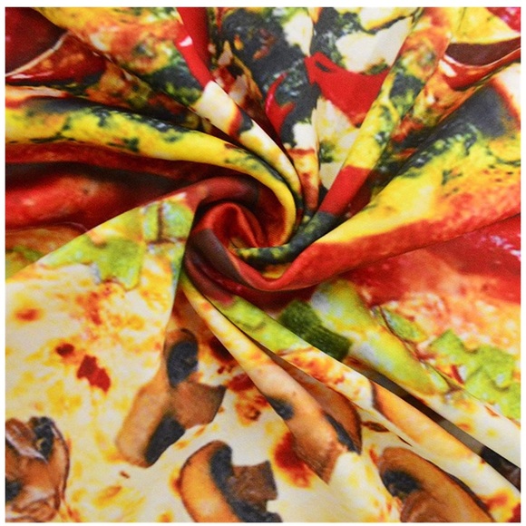 Ugly Christmas Pizza Sweatshirt Extra Cheese! - Picture 6 of 14